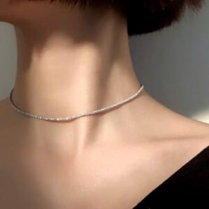 Dây chuyền titan đính đá